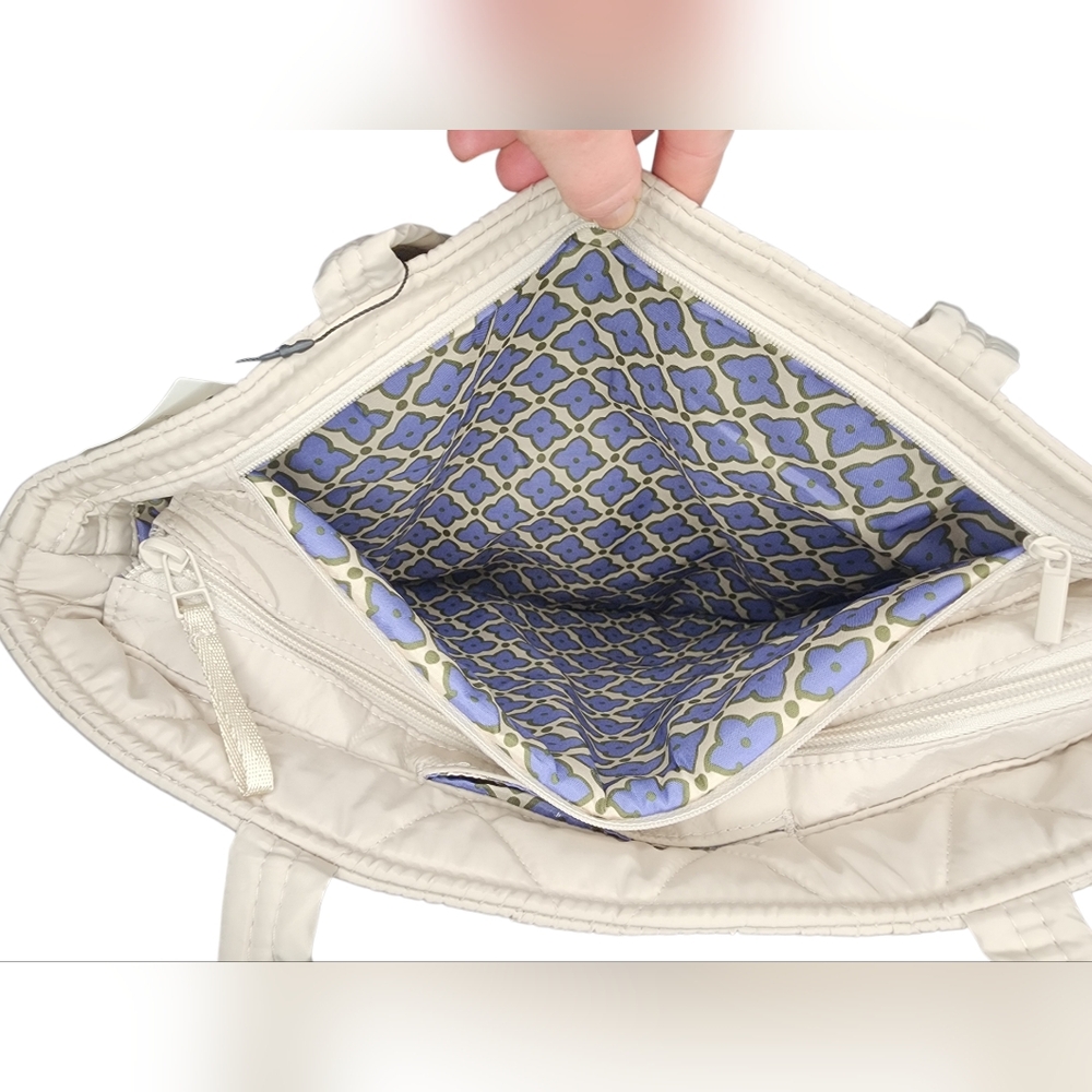 Vera Bradley North West Quilted Tote in Cream - Picture 6 of 13